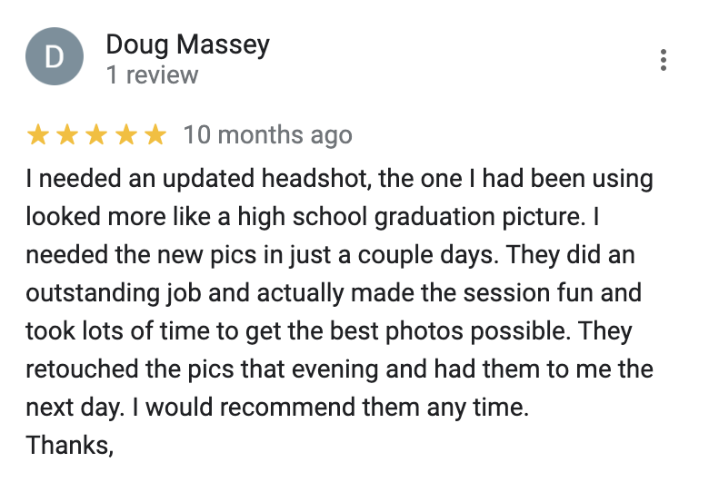 Client review — recovered from the original site archive